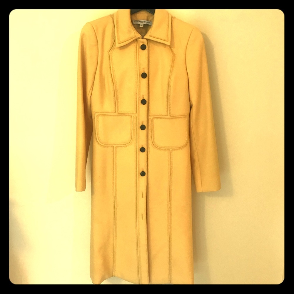 Vintage Carolina Herrera Full Length Yellow Jacket